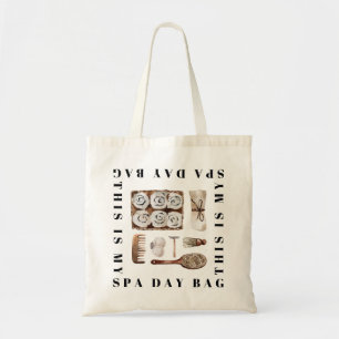 Tote Bag Spa Jour Auto-soins Moderne Zéro Déchets Cosmétiqu