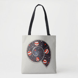 Tote Bag Space Galaxy Fun Planètes Astronomie Escargot