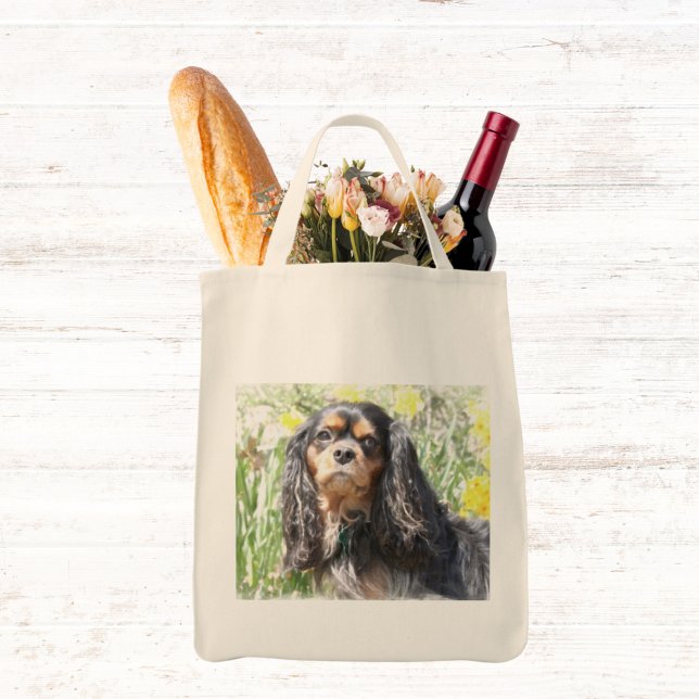 Tote Bag Spaniel Cavalier King Charles peint (Créateur téléchargé)