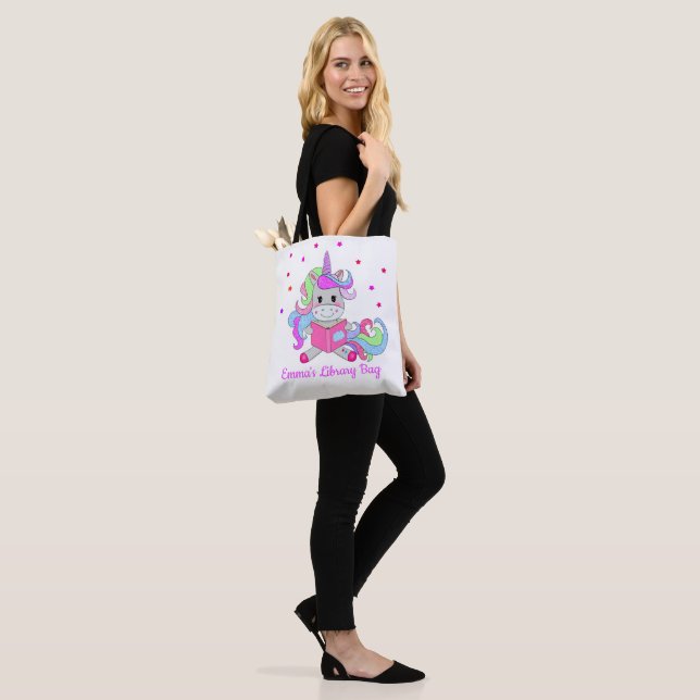 Tote Bag Sparkling Parties scintillant Unicorne Lire Son No (Sur le modèle)