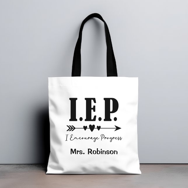Tote Bag Special Ed IEP - J'Encourage Progressive Enseignan (Créateur téléchargé)