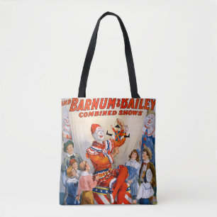 Tote Bag Spectacle vintage de clowns