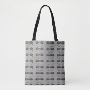 Tote Bag Spectacles Lunettes de vue d'antiquité Vision Lune