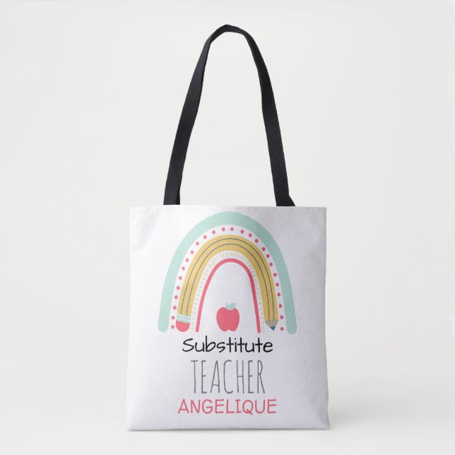Tote Bag Spectre éducatif : Remplacer l'arc-en-ciel de l'en (Devant)