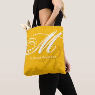 Tote Bag Spectre Jaune tout-sur Monogramme