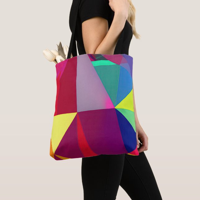 Tote Bag "Spectrum Shift : A Vivid Abstraction" (De près)