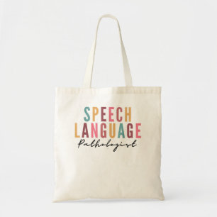 Tote Bag Speech Therapy Speech Language Pathologiste SLP Cr