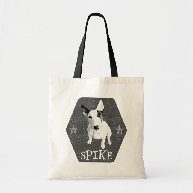 Tote Bag Spike, the coolest English Bull Terrier (Devant)