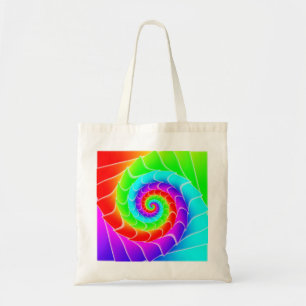 Tote Bag Spirale arc-en-ciel super torse