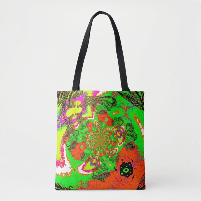 Tote Bag Spirale colorée (Devant)