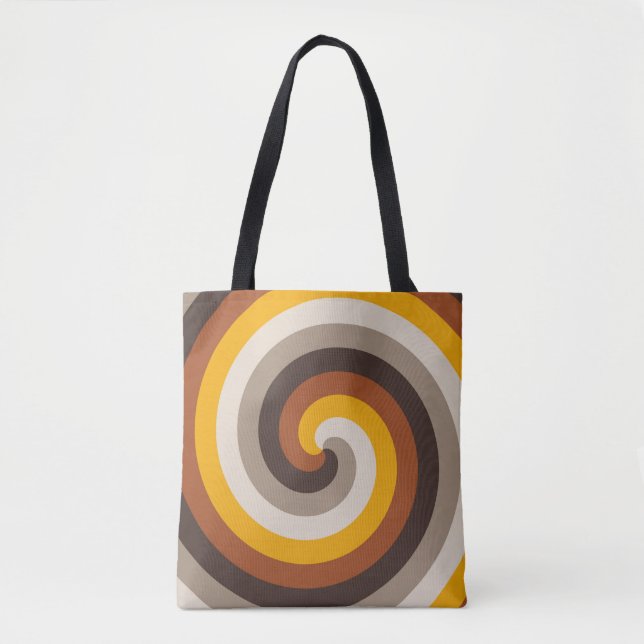 Tote Bag Spirale de flamme ambre (Devant)