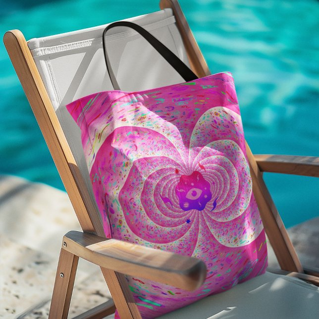 Tote Bag Spirale rose funky (Créateur téléchargé)