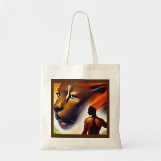 Tote Bag Spirit Animal Cougar 2 (Devant)