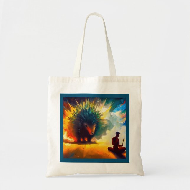 Tote Bag Spirit Animal Porcupine 3 (Devant)