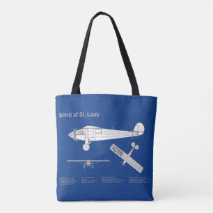 Tote Bag Spirit of St. Louis - Plan directeur de l'avion AB