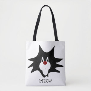 Tote Bag Splat de chat noir