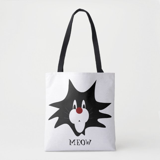 Tote Bag Splat de chat noir (Devant)