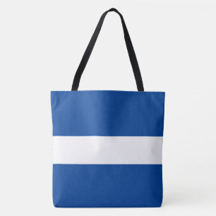 Tote Bag Sport Chic Blanc Gras Bleu Marine Rayures