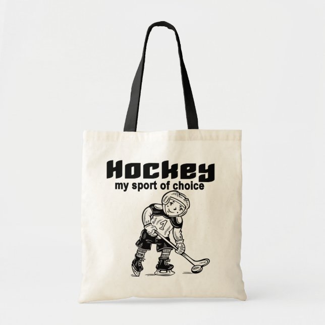 Tote Bag Sport d'hockey des T-shirts et des cadeaux bien (Devant)