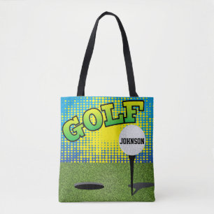 Tote Bag Sport Golf 🏌️ ♂️ Design - DO-IT-YOURSELF Texte