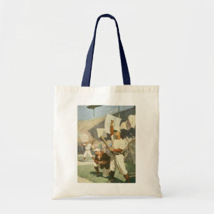 Tote Bag Sports Anciens, Joueurs de Baseball lors d'un Matc