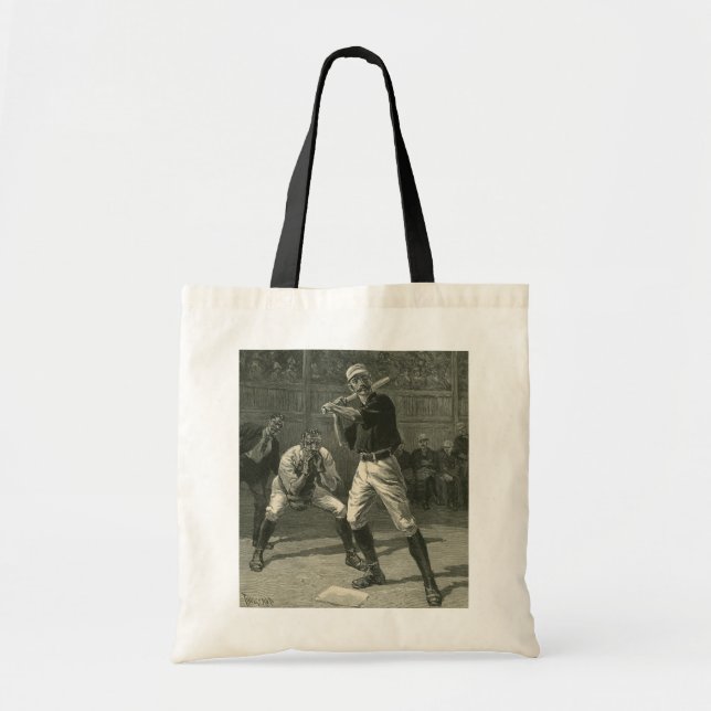Tote Bag Sports Anciens, Joueurs de Baseball par Thulstrup (Devant)