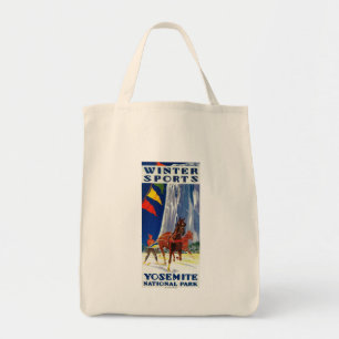 Tote Bag Sports d'hiver chez Yosemite PosterYosemite, CA