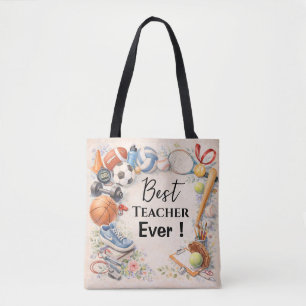 Tote Bag Sports Teacher Thank You Gift End of School Year
