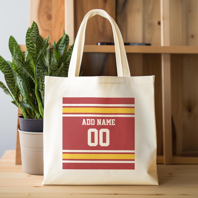 Tote Bag Sports Team Football Jersey Nom personnalisé Numér (Custom Tote Bag)