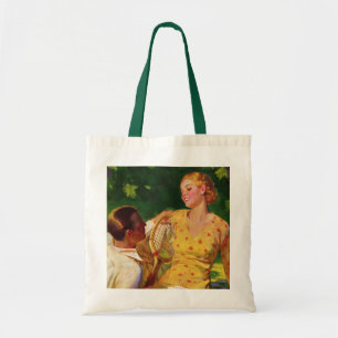 Tote Bag Sports vintages Tennis, Amour et Romance