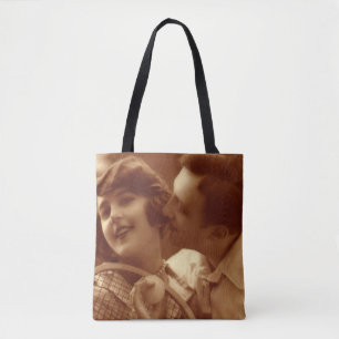 Tote Bag Sports vintages Tennis, Amour et Romance
