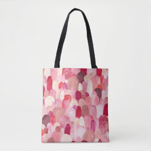Tote Bag Spot Medley : Rêve Textile Rose-Rouge.
