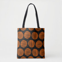 Spots Lined 190917 - Orange on Black