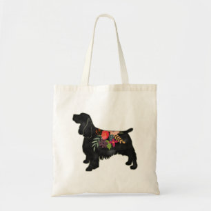 Tote Bag Springer Spaniel Chien race Bohème Floral