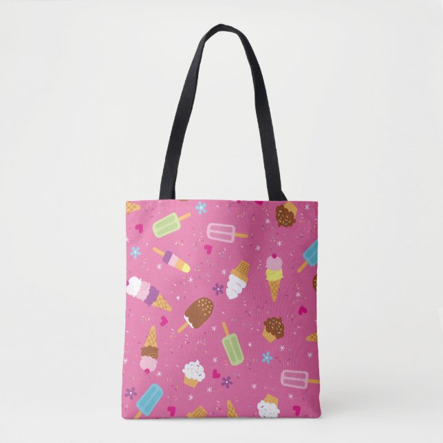 Tote Bag Sprinkles, cupcakes, ice cream, and popsicles scat (Devant)