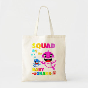 Tote Bag Squad Shark Squad Shark Famille de requins Fête de