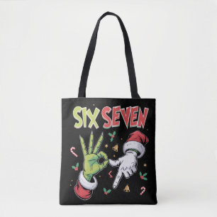 Tote Bag Squelette 6 7 Noël Six Sept Mème Xmas