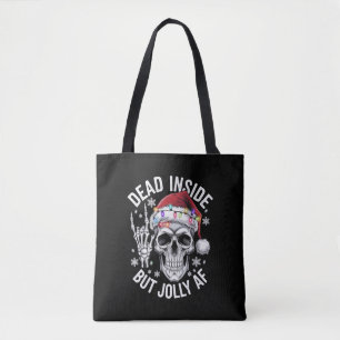 Tote Bag Squelette de Cadeau de Noël Mort à l'Intérieur Mai