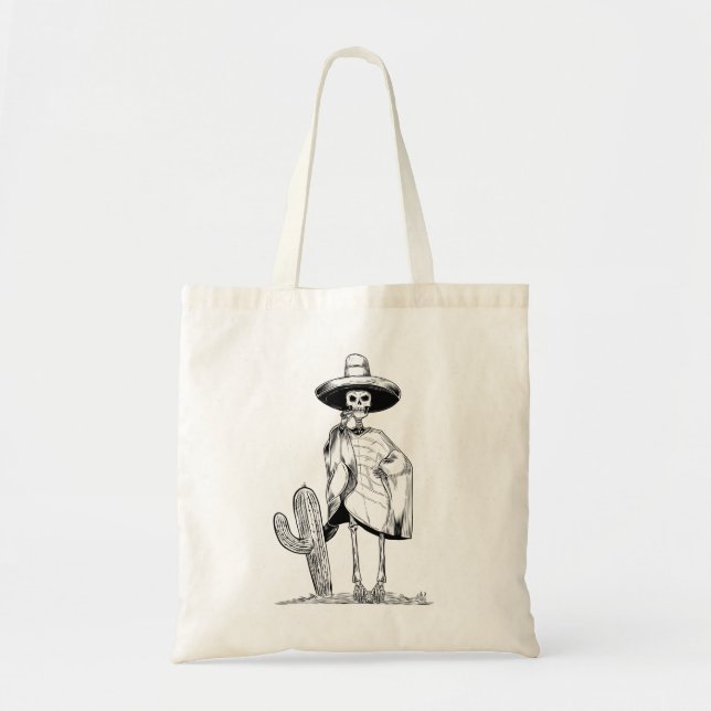 Tote Bag squelette de cinco de mayo (Devant)