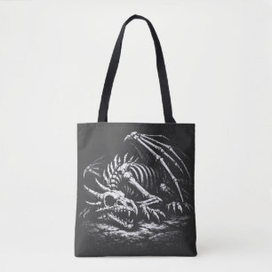 Tote Bag Squelette de dragon — par BurnsInHell