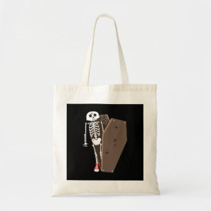Tote Bag Squelette et café Halloween Design
