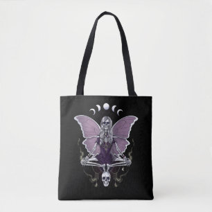 Tote Bag Squelette papillon Goth