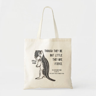 Tote Bag Squrrel moulu féroce avec la citation