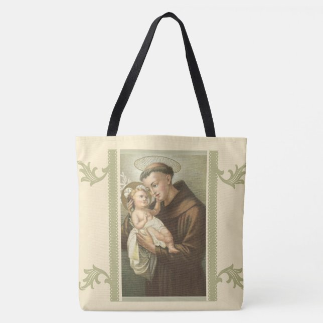 Tote Bag St Anthony de bébé Jésus de Padoue (Devant)