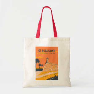 Tote Bag St Augustine Florida Travel Art Vintage