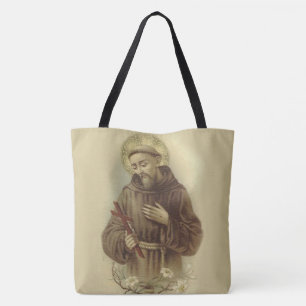 Tote Bag St Francis du saint patron d'Assisi des animaux