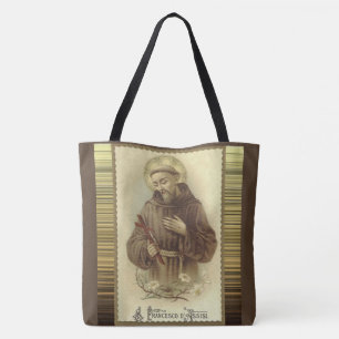 Tote Bag St Francis du saint patron d'Assisi des animaux