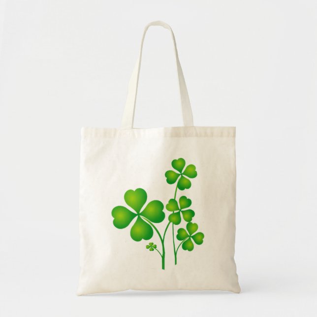 Tote Bag St. Patrick's Day Clover / Shamrocks + vos idées (Devant)