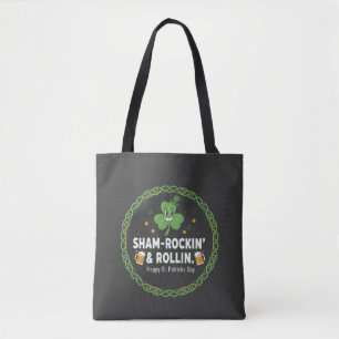 Tote Bag St. Patrick's Day Musique Sham-Rockin' & Rollin' A