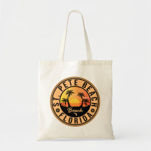 Tote Bag St. Pete Beach Floride Retro Sunset Souvenirs 60s